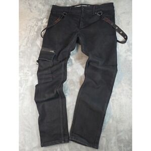 hot topic stinger jeans 40x32 Black Skinny Skate Grunge